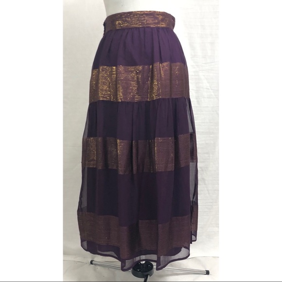 Christyne Forti Vintage Silk Skirt 12 - Picture 3 of 9